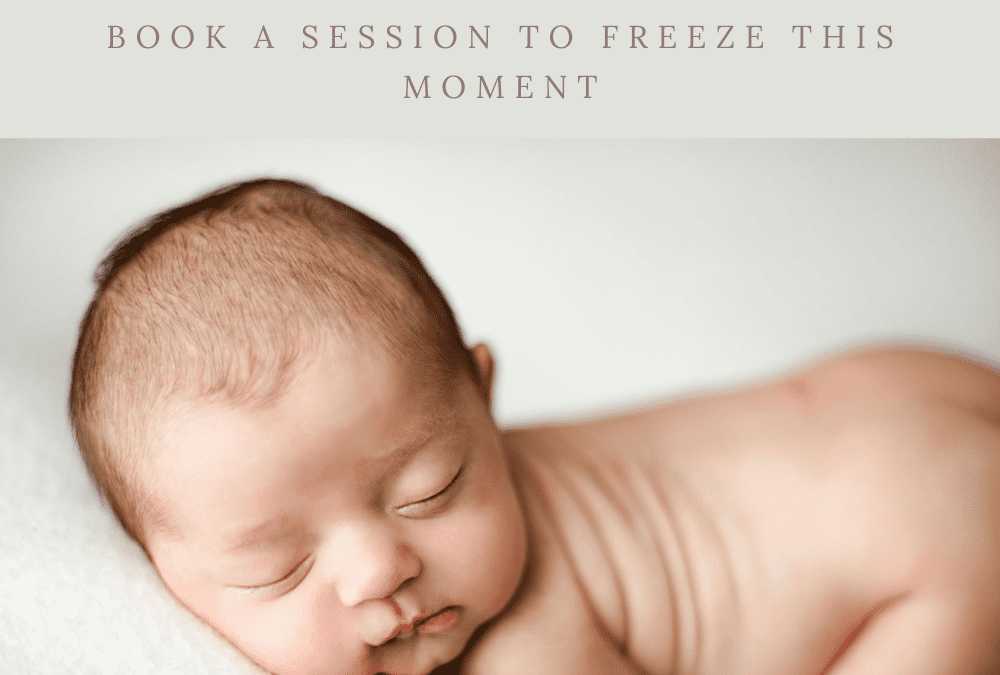 At what age should newborn photos be taken?